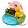 Banpresto Pokèmon Slowpoke & Psyduck Napping Statue