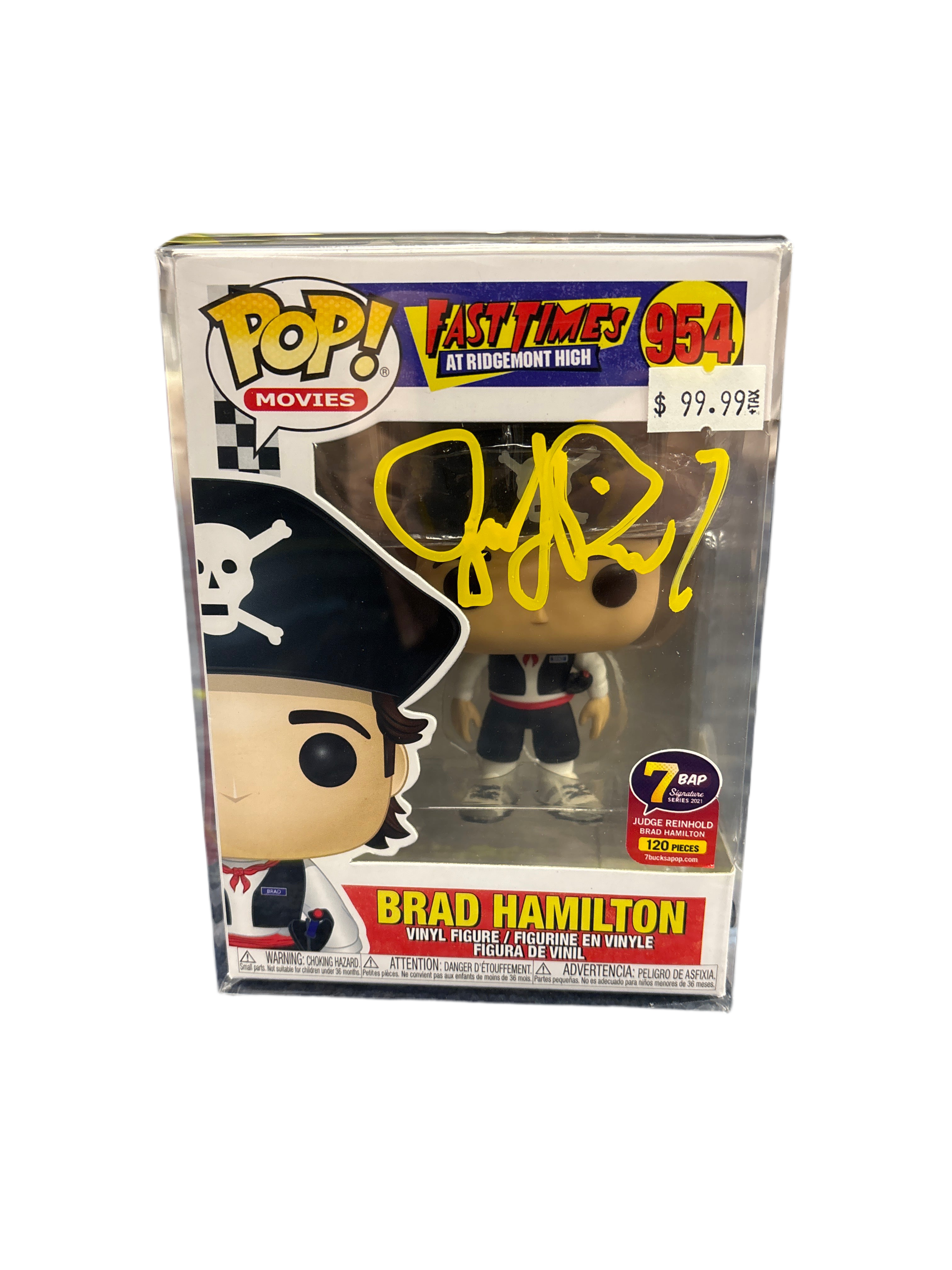 SIGNED Funko Pop! Movies Fast Times at Ridgemont High Brad Hamilton 7 BAP Signature Series 2021 #954