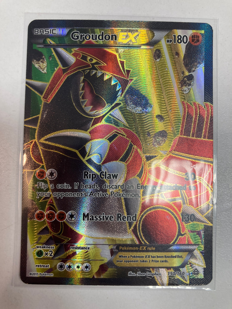 Pokémon TCG Groudon Ex 150/160 Primal Clash Full Art MP