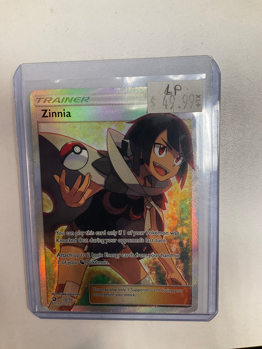 TCG Pokémon Zinnia 70/70 Dragon Majesty Full Art LP – True Believers Gaming  and Collectibles