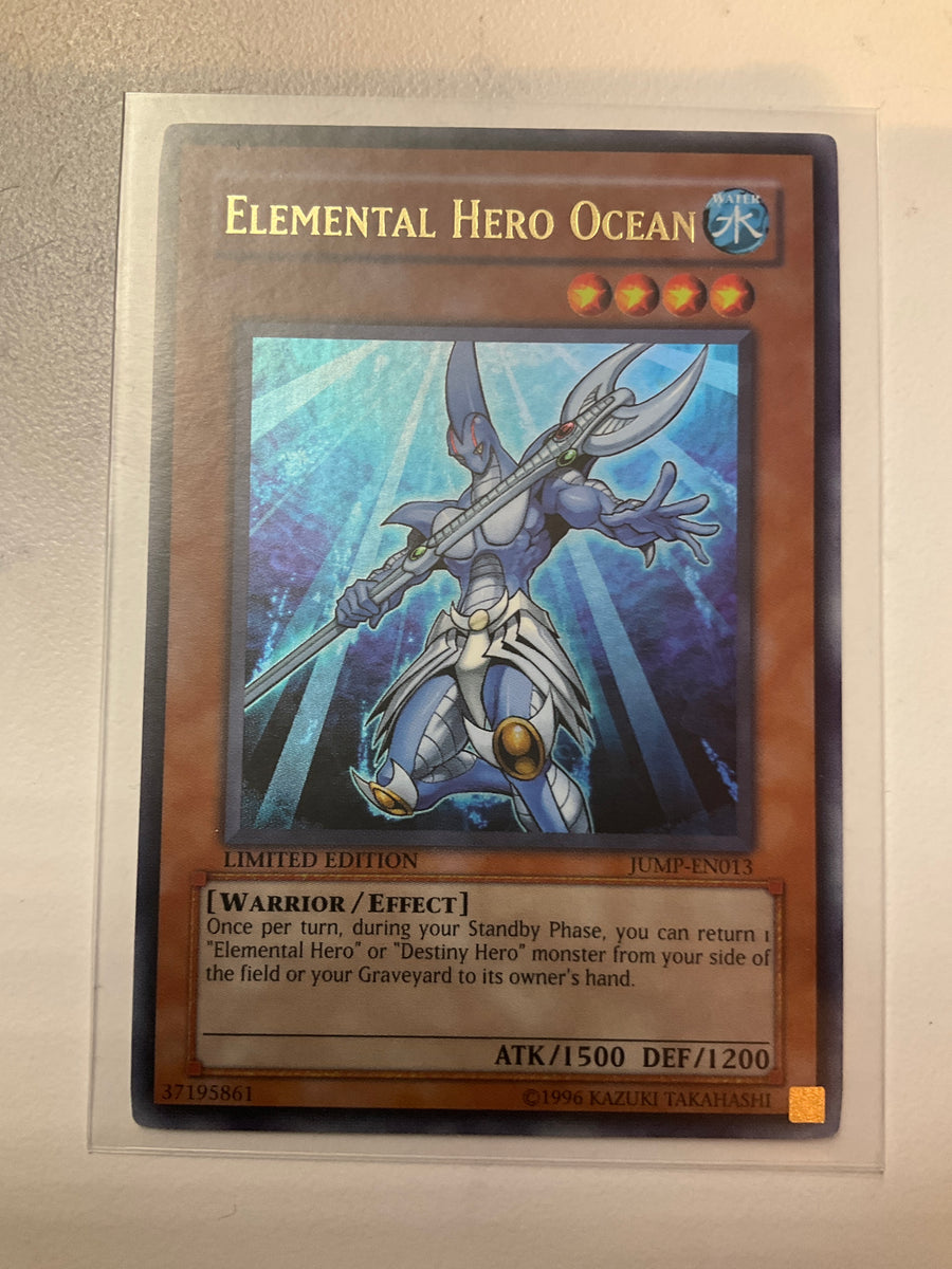 Yugioh TCG Elemental HERO Ocean JUMP-EN013 Limited Edition – True Believers  Gaming and Collectibles