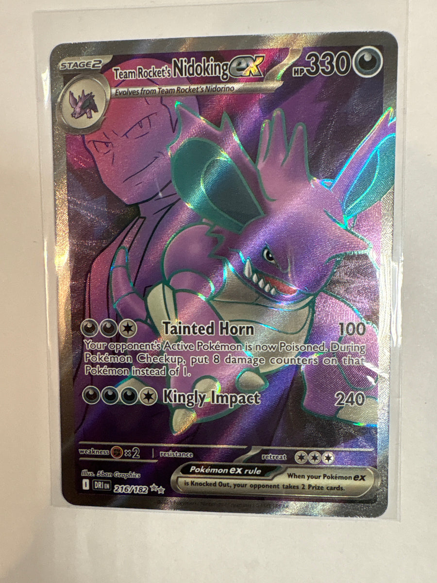 pokemon card nidoking Team Rocket's Nidoking ex - SV10: The Glory of Team Rocket [DOUBLE RARE] [Near Mint]
