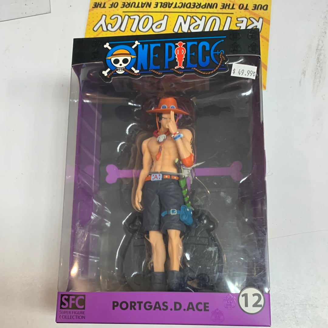 Figurina One Piece ABYstyle – Portgas D. Ace Super Figure Collection, 20 Cm, PVC, Con Base Teschio - 5