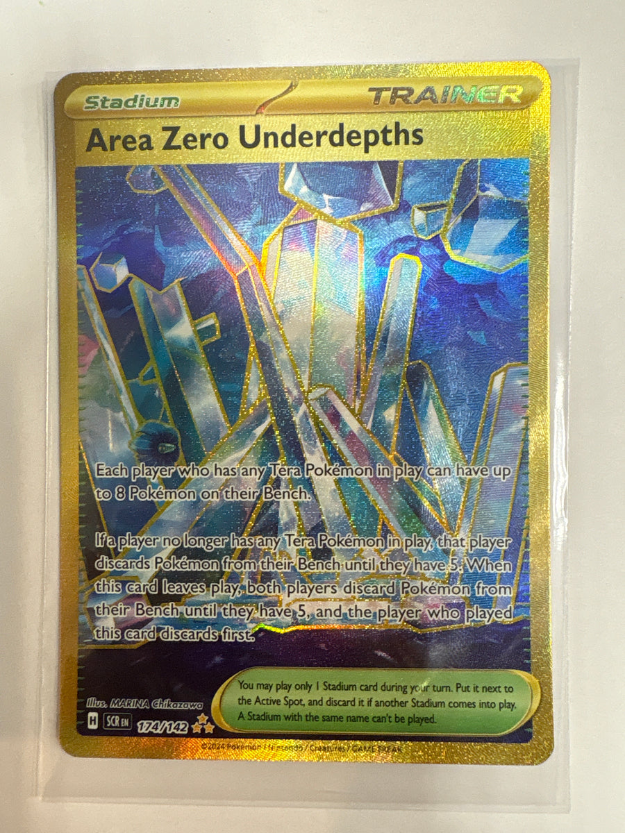Pokemon TCG Stellar Crown Area Zero Underdepths 174/142 Hyper Rare NM True Believers Gaming and Collectibles Pokemon TCG Stellar Crown Area Zero Underdepths 174/142 Hyper Rare NM True Believers Gaming and Collectibles