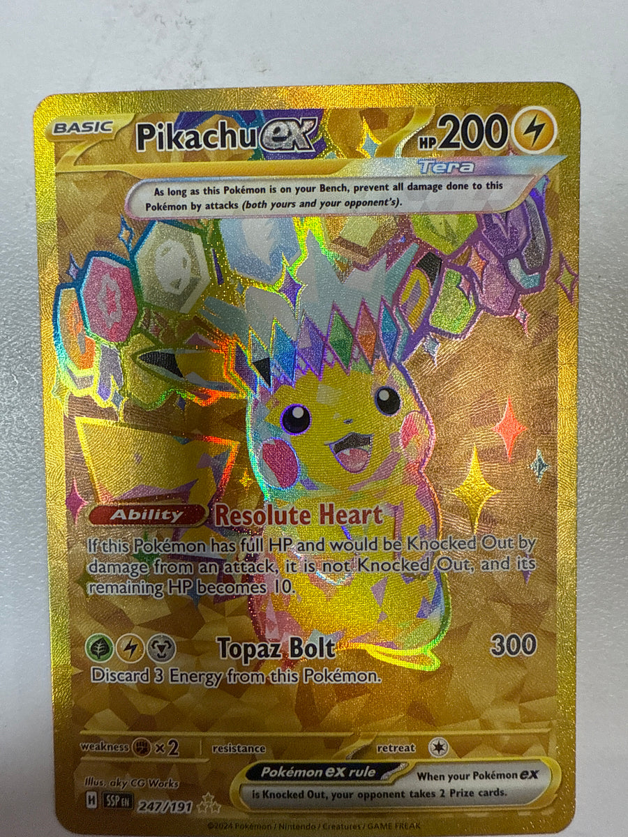 Pokemon TCG Pikachu EX 247-191 Surging Sparks Hyper Rare NM True Believers Gaming and Collectibles Pokemon TCG Pikachu EX 247-191 Surging Sparks Hyper Rare NM True Believers Gaming and Collectibles