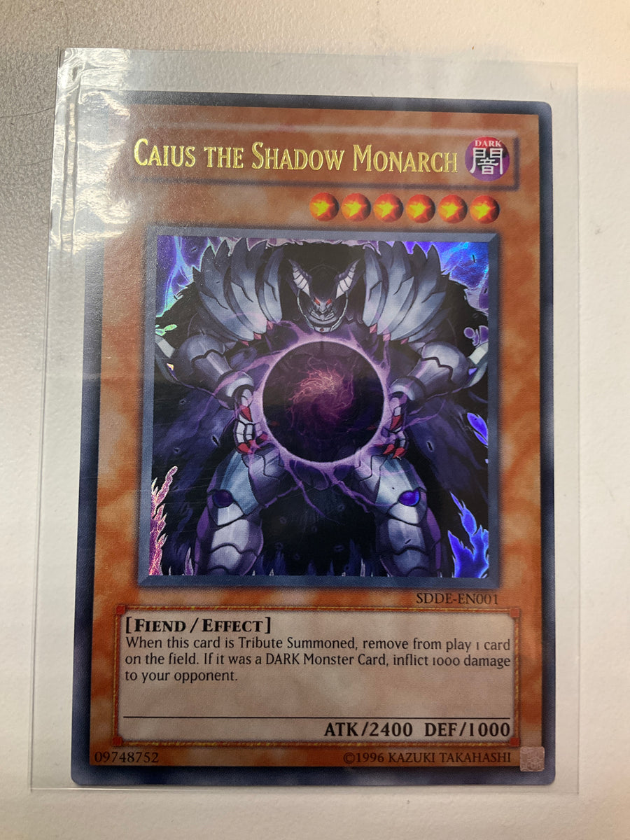 yugioh shadow cards Yugioh TCG Caius The Shadow Monarch SDDE-EN001 Ultra Rare Mint – True  Believers Gaming and Collectibles