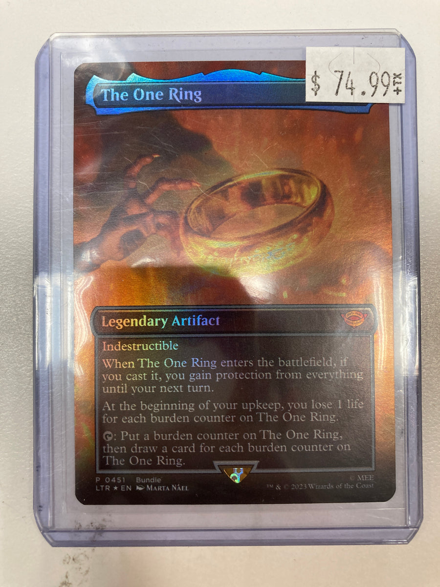 MTG TCG The One Ring 0451 LTR Borderless Mint True Believers Gaming and Collectibles MTG TCG The One Ring 0451 LTR Borderless Mint True Believers Gaming and Collectibles