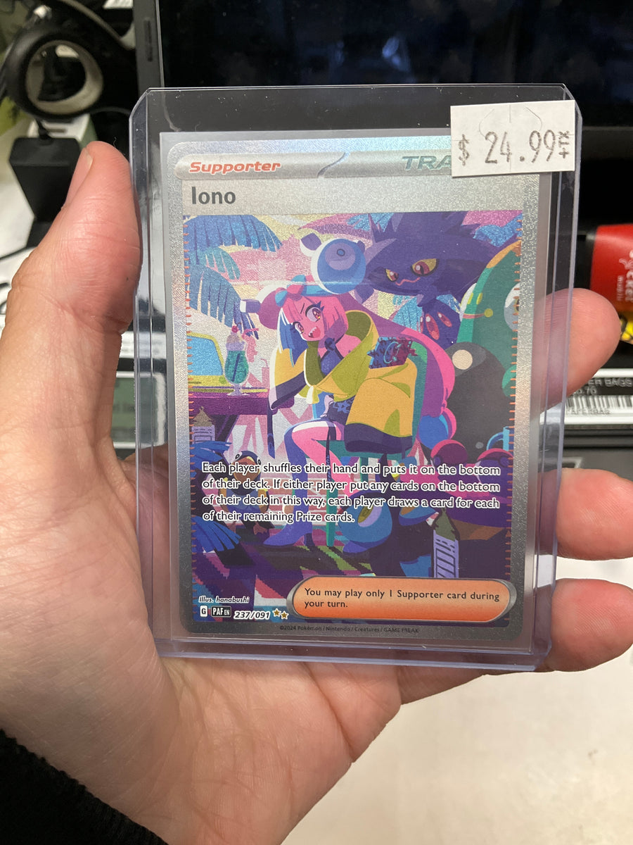 TCG Pokemon Paldean Fates Iono 237-091 – True Believers Gaming and  Collectibles