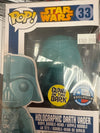 REPRODUCTION Funko Pop! Star Wars Holographic Darth Vader #33 GITD Dallas Comic Con Exclusive