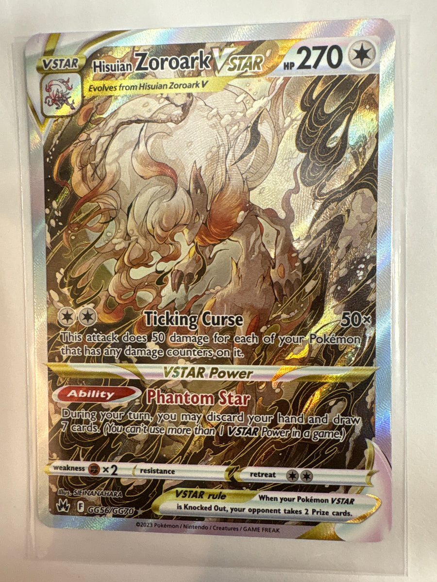 Pokémon TCG - Crown Zenith Hisuian Zoroark VSTAR GG56/GG70 NM