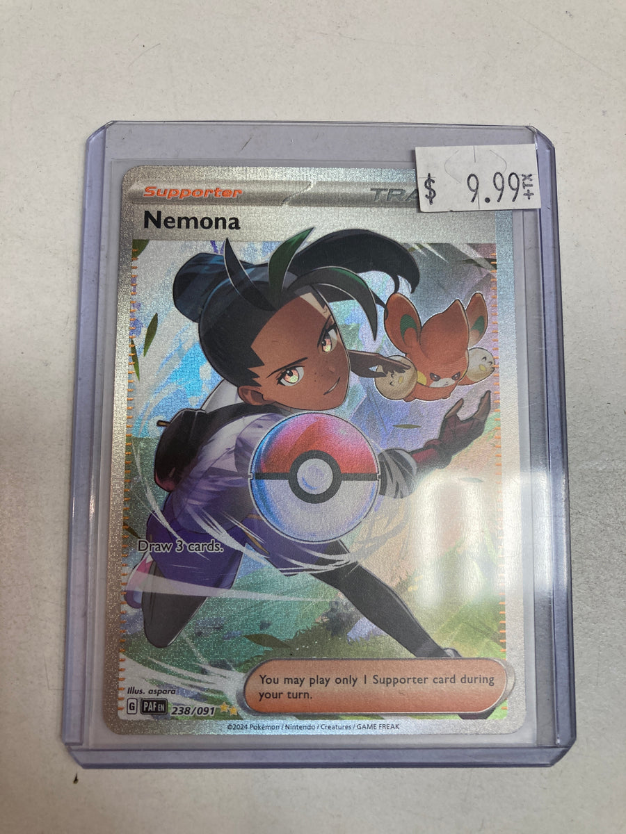Pokémon TCG Nemona 238/091 Paldean Fates Alt Art Mint – True Believers  Gaming and Collectibles