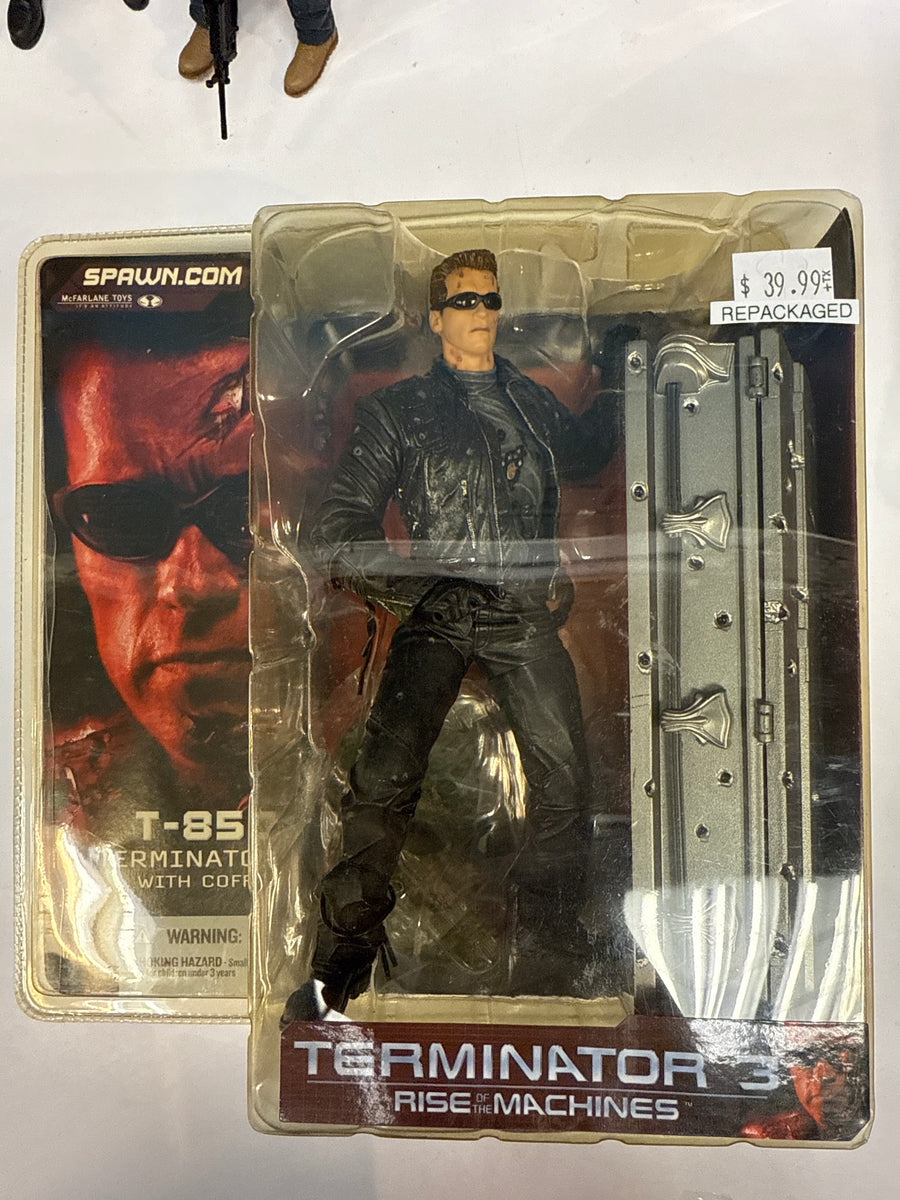FIGURINE MCFARLANE T-850 Terminator 3 Schwarzenegger avec lunettes de soleil NEUF SCELLÉ EUR 49 FIGURINE MCFARLANE T-850 Terminator 3 Schwarzenegger avec lunettes de soleil NEUF SCELLÉ EUR 49