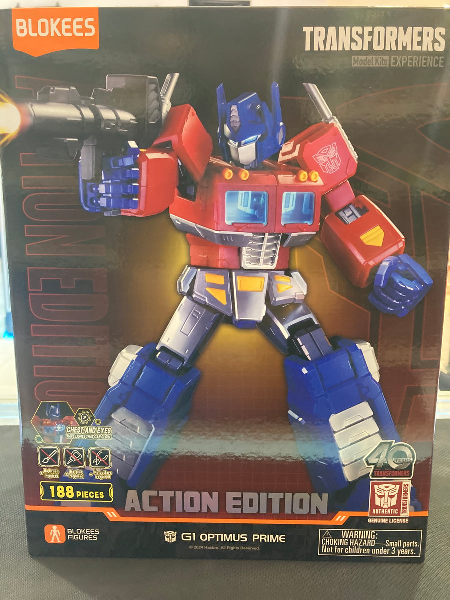 SU ORDINAZIONE Transformers Blokees Plastic Model Kit Action Edition 01 G1 Optimus Prime