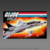 INCLUDES RUNWAY Haslab Hasbro GI Joe Combat Jet Skystriker Incomplete (Missing figures & parachutes)