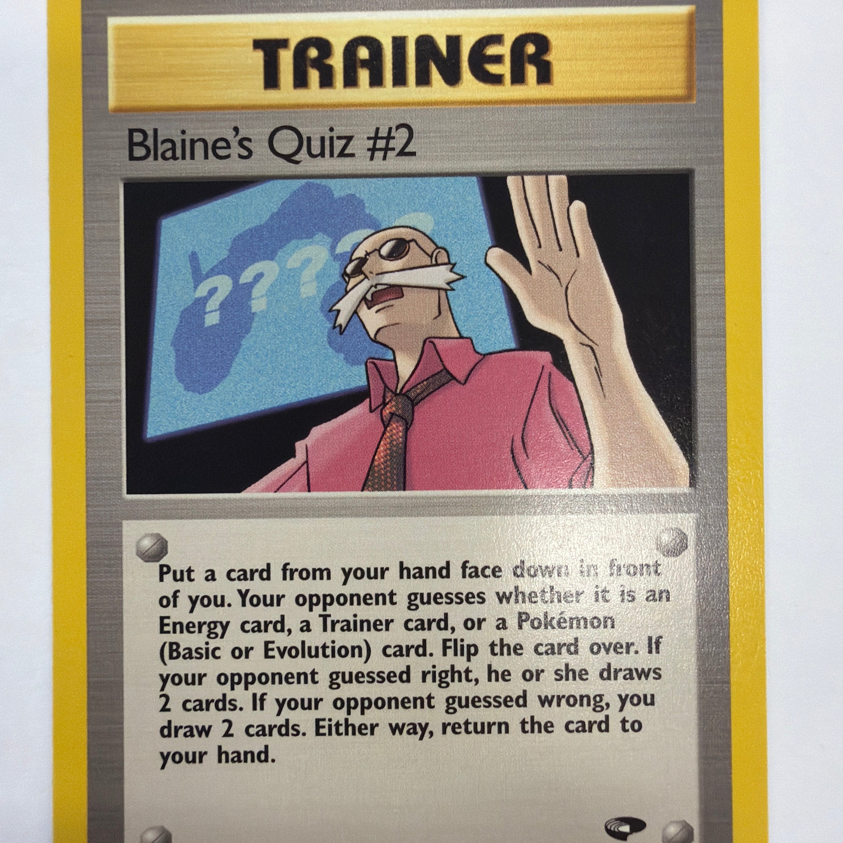 Pokémon TCG - Gym Challenge Unlimited Blaine's Quiz #2 111/132 Non-Holo LP