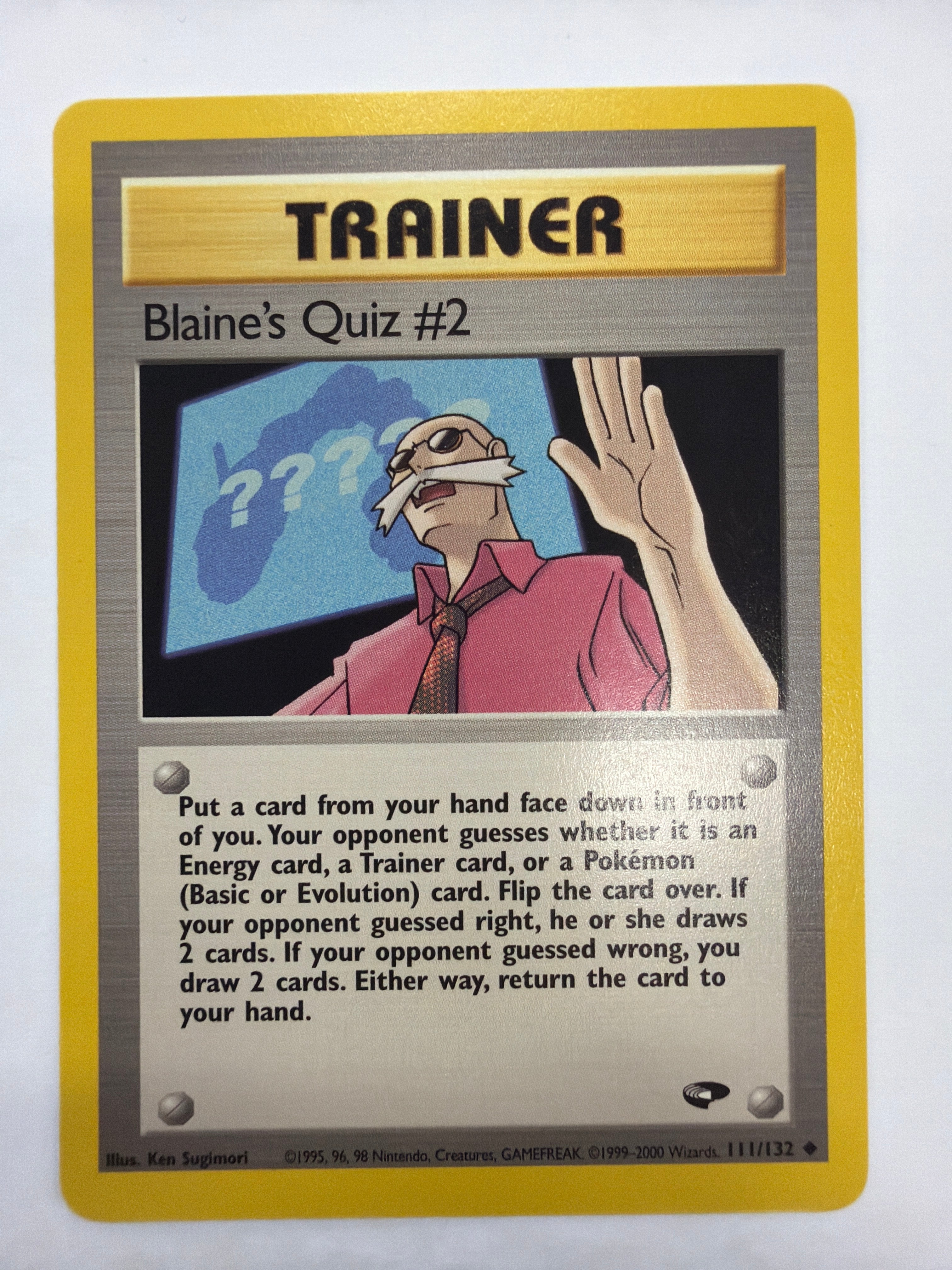 Pokémon TCG - Gym Challenge Unlimited Blaine's Quiz #2 111/132 Non-Holo LP