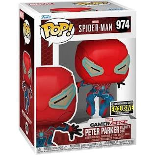 Funko Pop! Marvel Spider-Man Marvel Gamerverse Peter Parker Velocity Suit #974 EE Exclusive