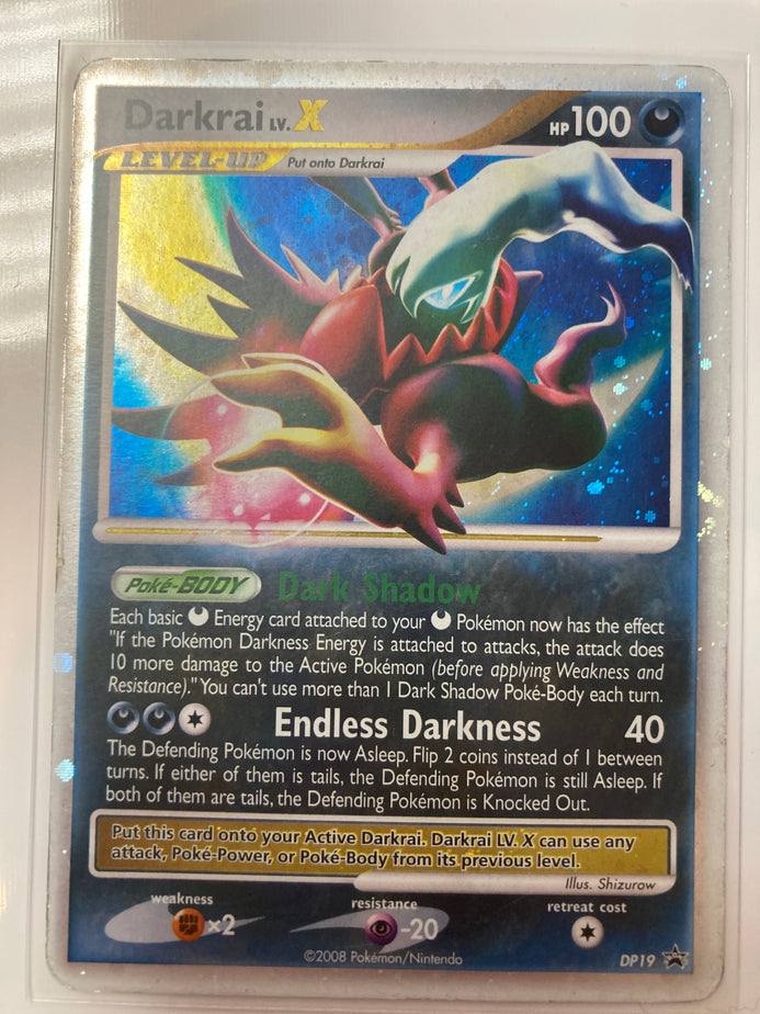 Pokémon TCG Darkrai Lv.X DP19 Promo Foil MP – True Believers Gaming and  Collectibles