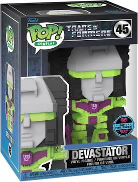 Funko Pop! Digital Transformers Devastator #45 NFT Release 1550 PCS
