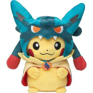 Pokémon Pikachu Wearing Mega Lucario Poncho Plush