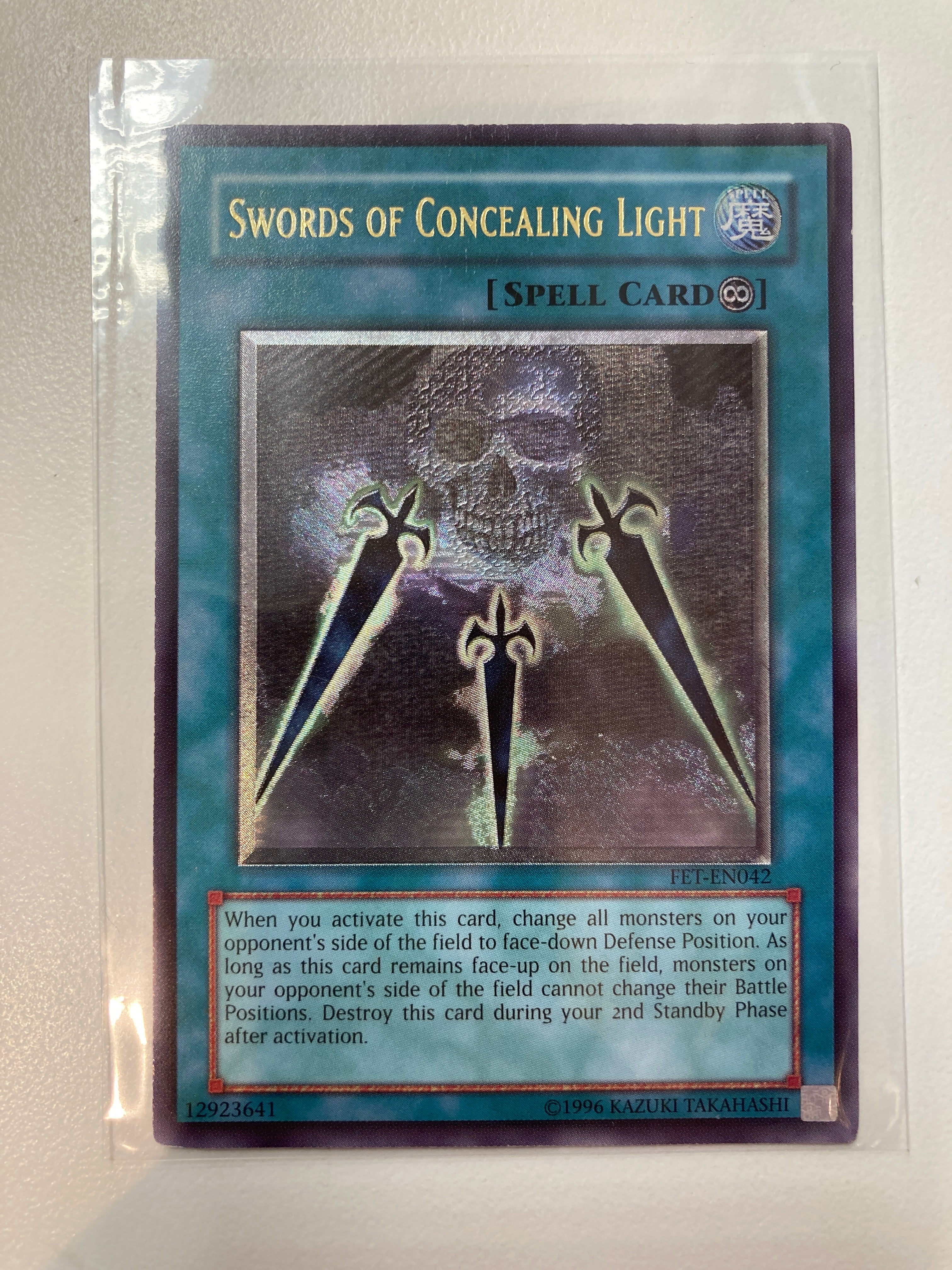 Yugioh TCG Swords of Concealing Light FET-EN042 Ultimate Rare NM True Believers Gaming and Collectibles Yugioh TCG Swords of Concealing Light FET-EN042 Ultimate Rare NM True Believers Gaming and Collectibles