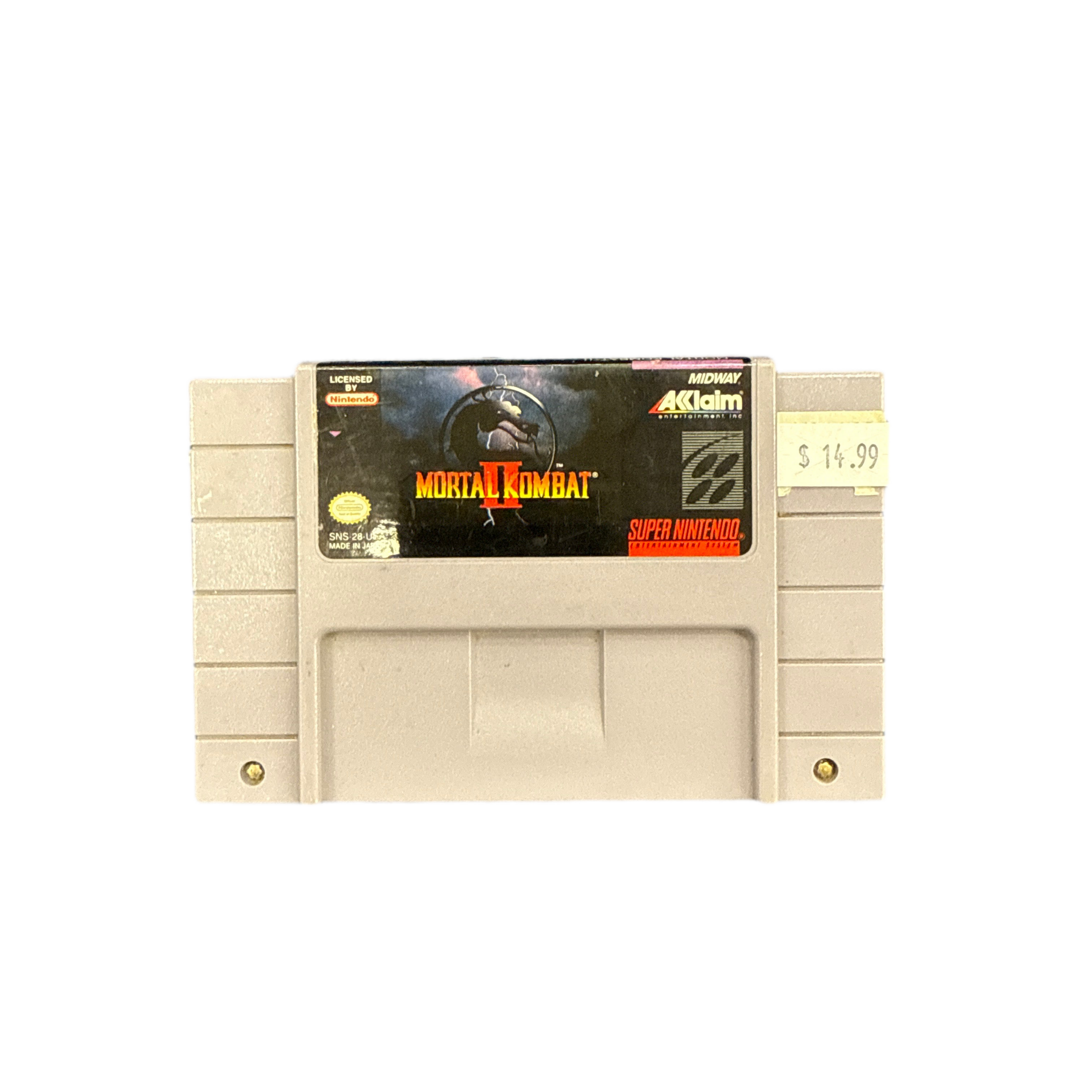 Super Nintendo Mortal Kombat II Video Game