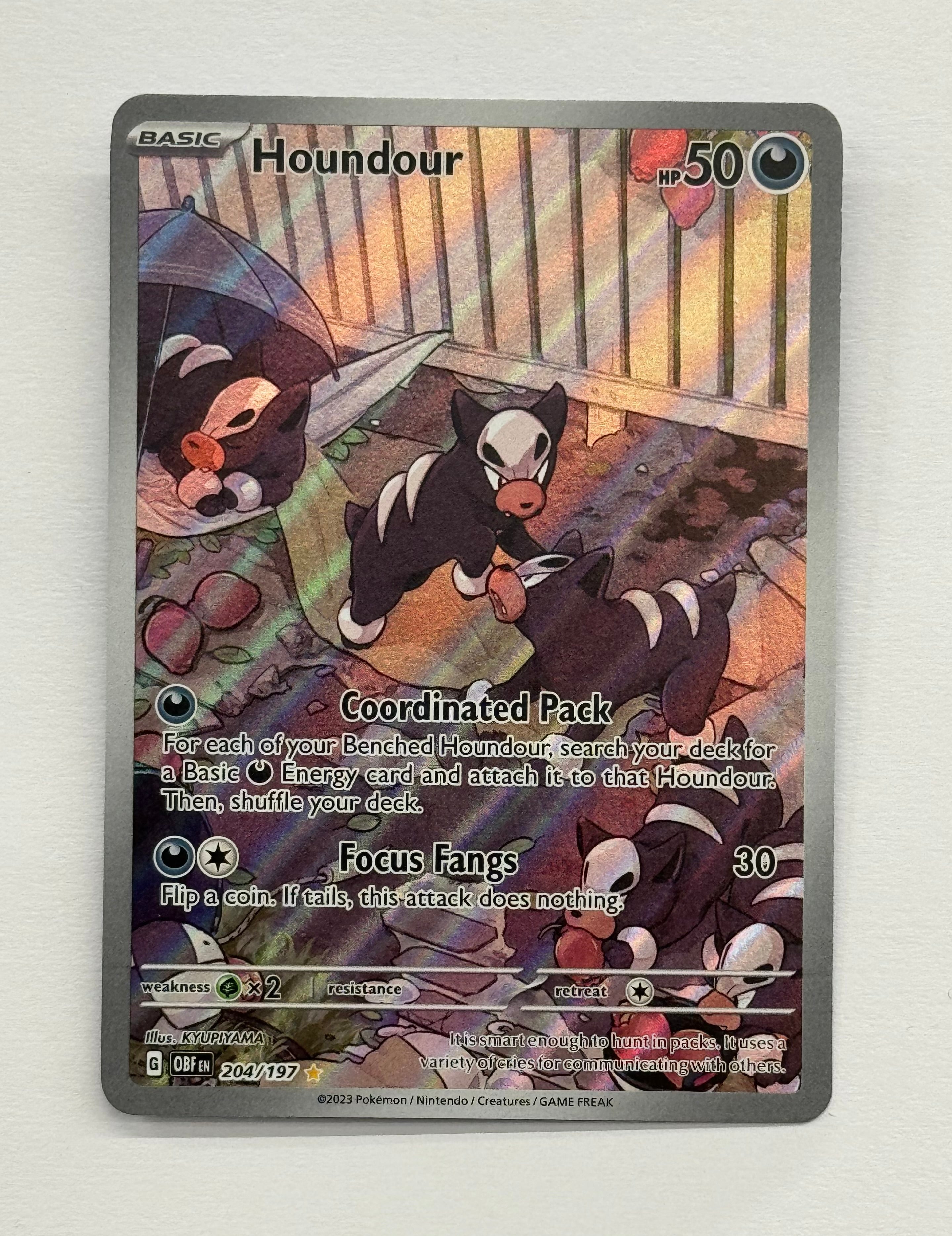 Pokémon TCG - Obsidian Flames Houndour 204/197 NM