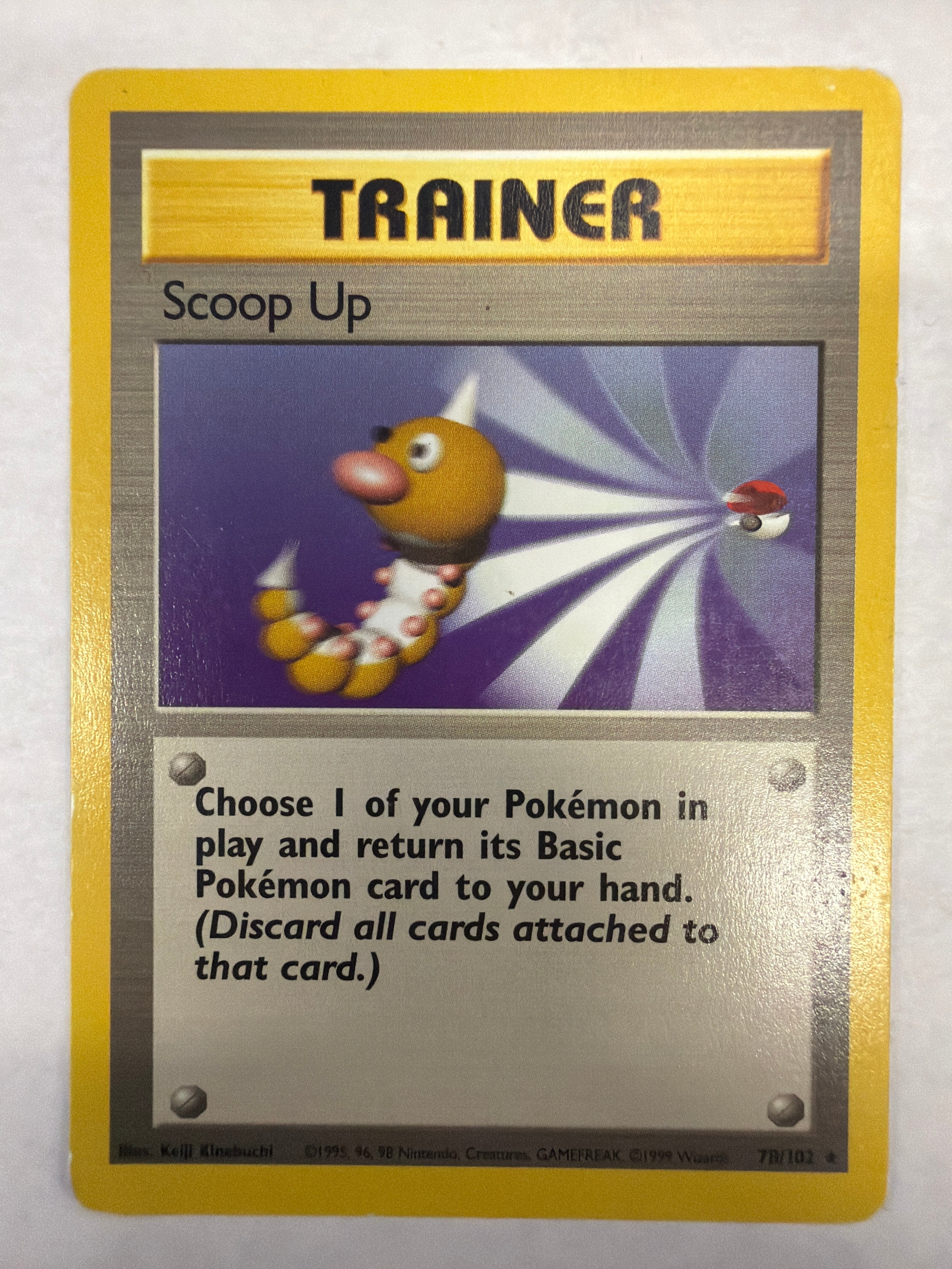 Pokémon TCG - Base Set Unlimited Scoop Up 78/102 Non-Holo MP
