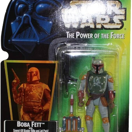 Kenner Star Wars The Power Of The Force Boba Fett With Sawed-Off Blaster Rifle and Jet Pack 3” Figure