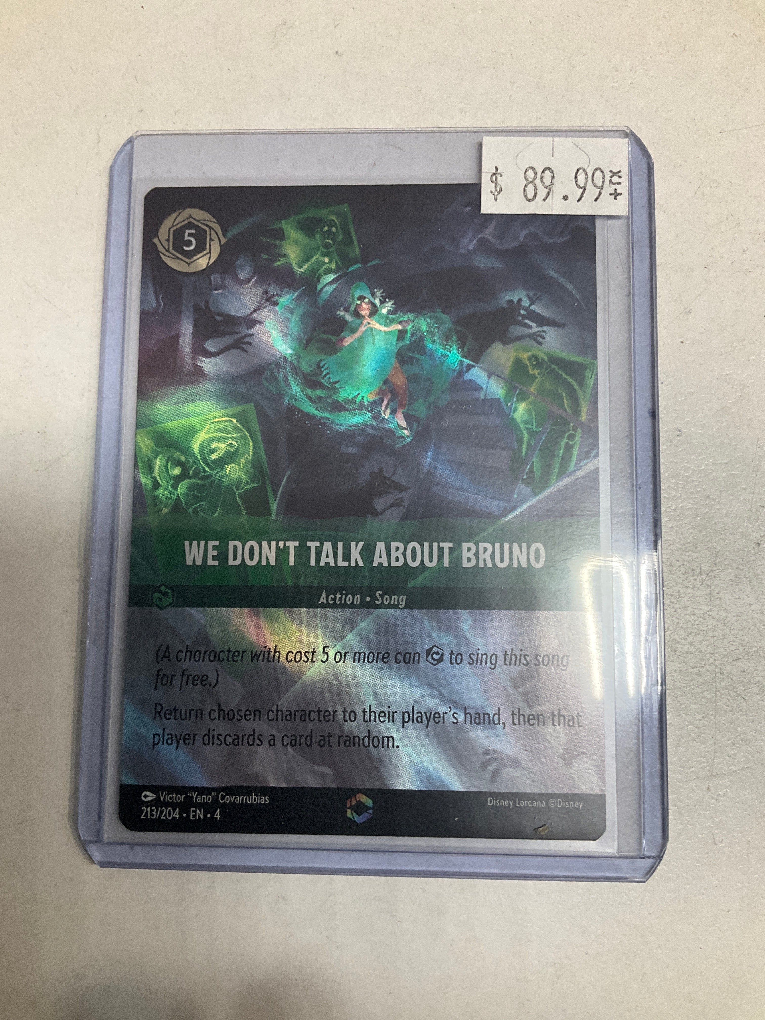 Lorcana TCG We Dont Talk About Bruno 213/204 4th Chapter Holo Mint – True  Believers Gaming and Collectibles
