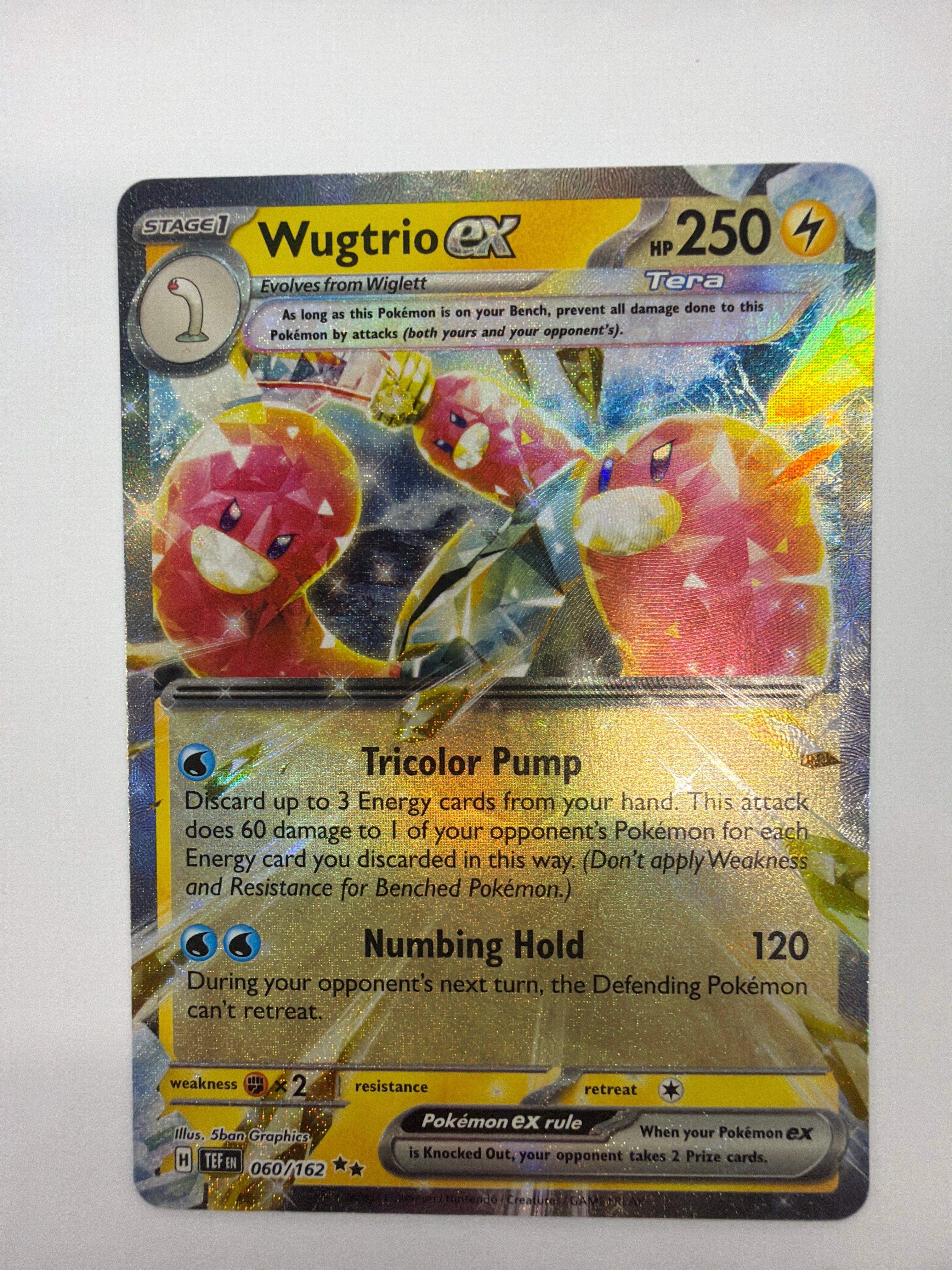 Pokémon TCG - Temporal Forces Wugtrio ex 060/162 NM