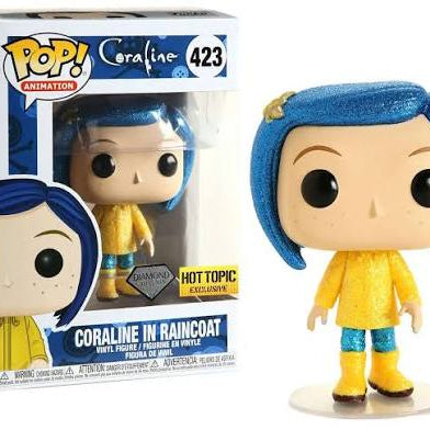 Funko Pop! Animation Coraline Coraline in Raincoat Diamond Collection Hot Topic Exclusive #423