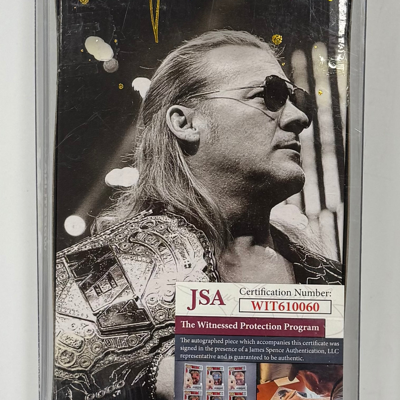 AEW Ringside Collectibles Exclusive Chris Jericho “A Little Bit of The Bubbly” Signed Action Figure W/ JSA Certification