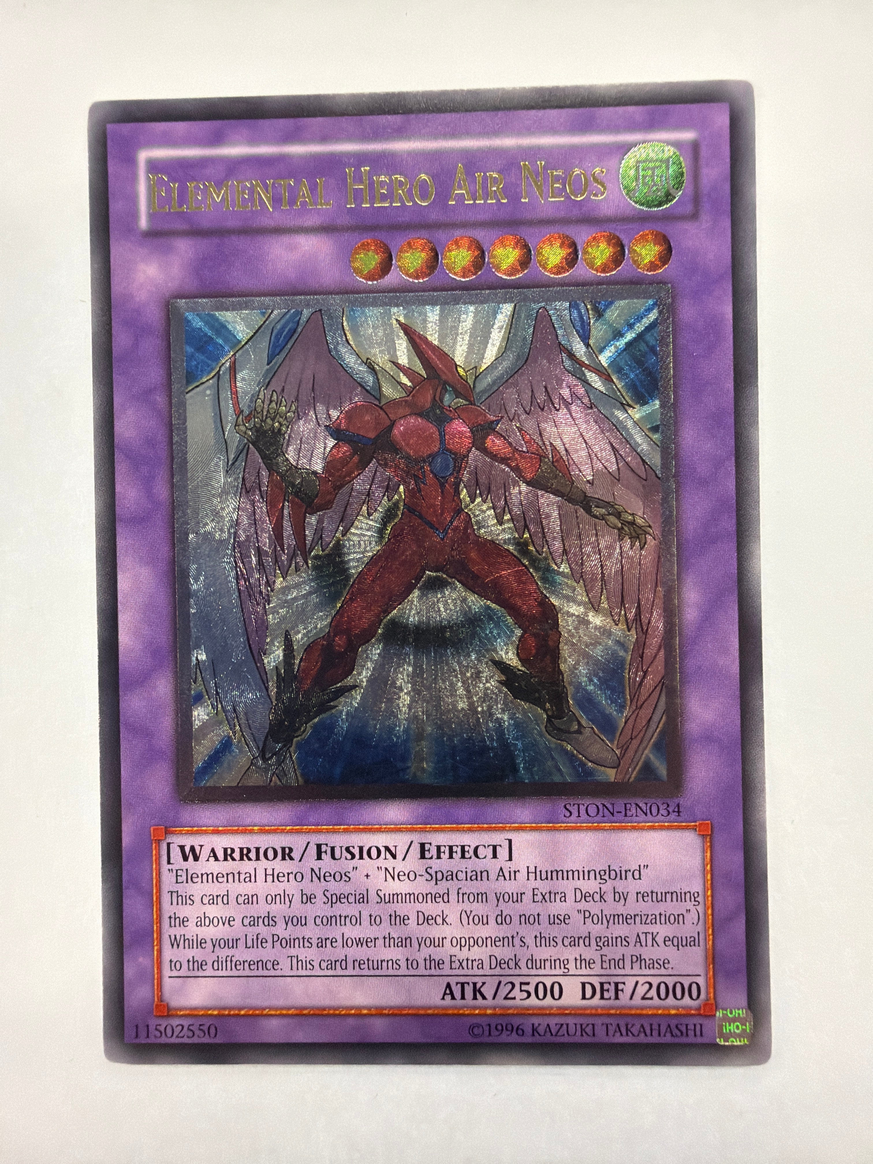 Yu-Gi-Oh! TCG - Strike of Neos Elemental Hero Air Neos STON-EN034 Ultimate Rare NM