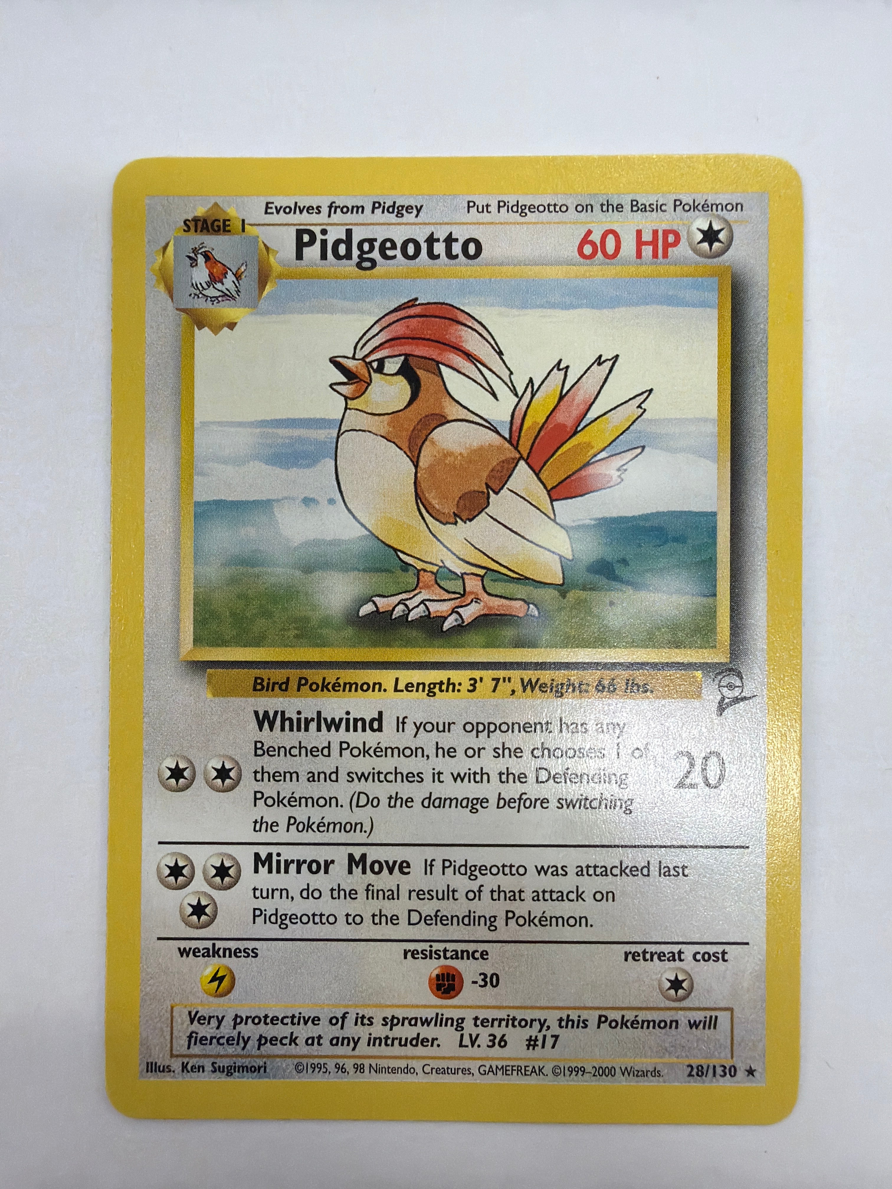 Pokémon TCG - Base Set 2 Pidgeotto 28/130 Non-Holo NM
