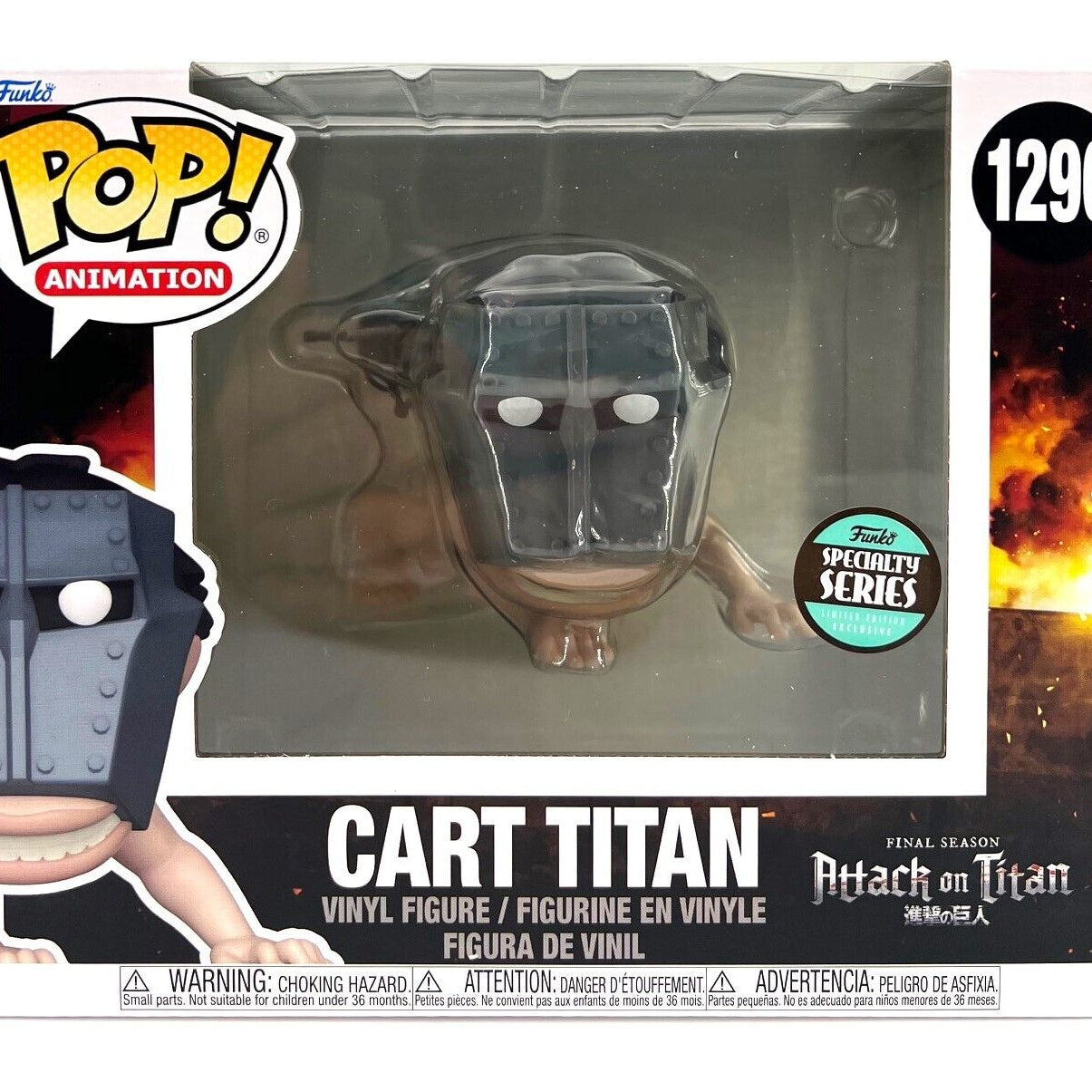 Funko Pop! Animation Attack on Titan Final Season Cart Titan Funko Specialty Series #1290