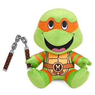 Kidrobot Teenage Mutant Ninja Turtles Michelangelo 7.5” Phunny Plush
