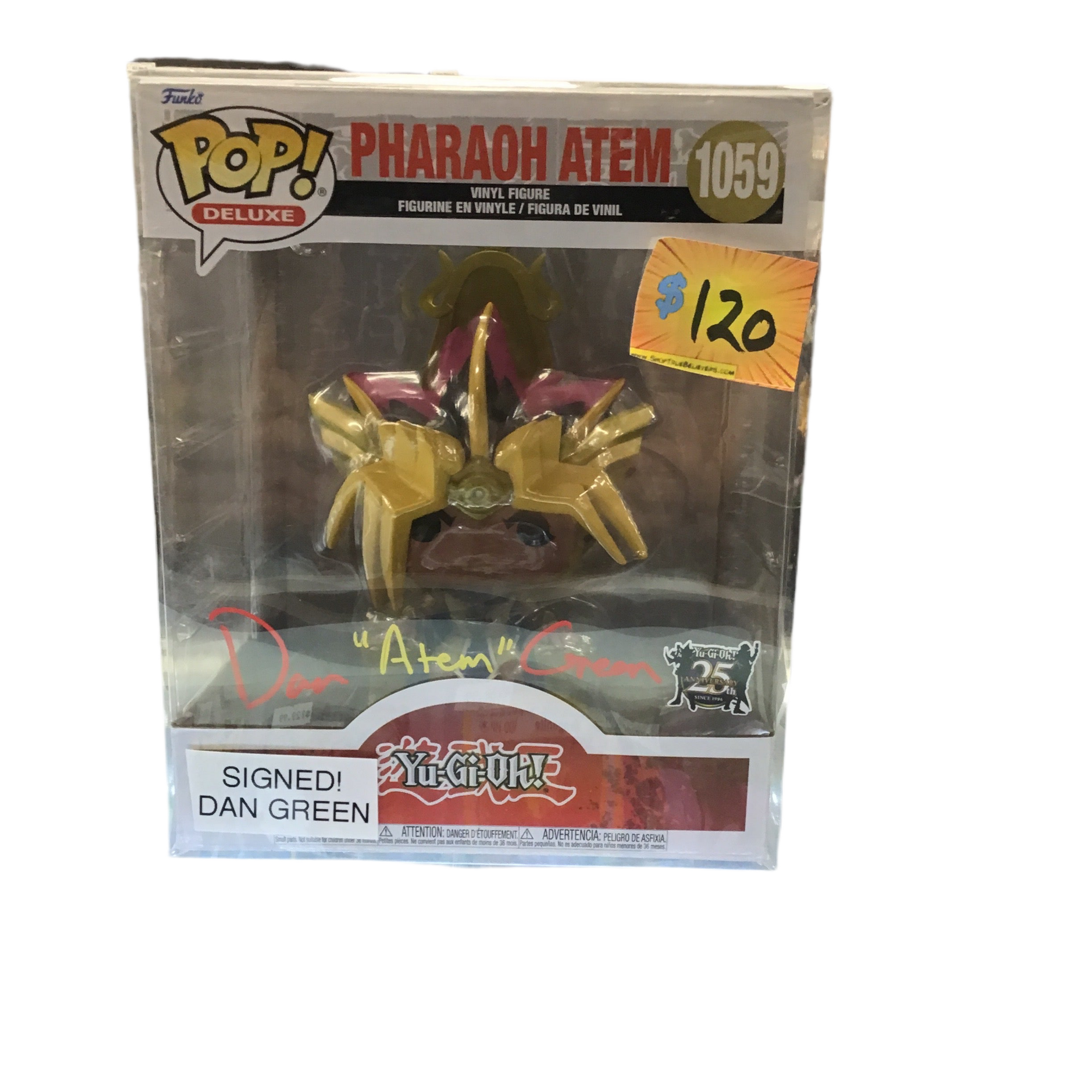 SIGNED Funko Pop! Yu-Gi-Oh! Pharaoh Atem #1059