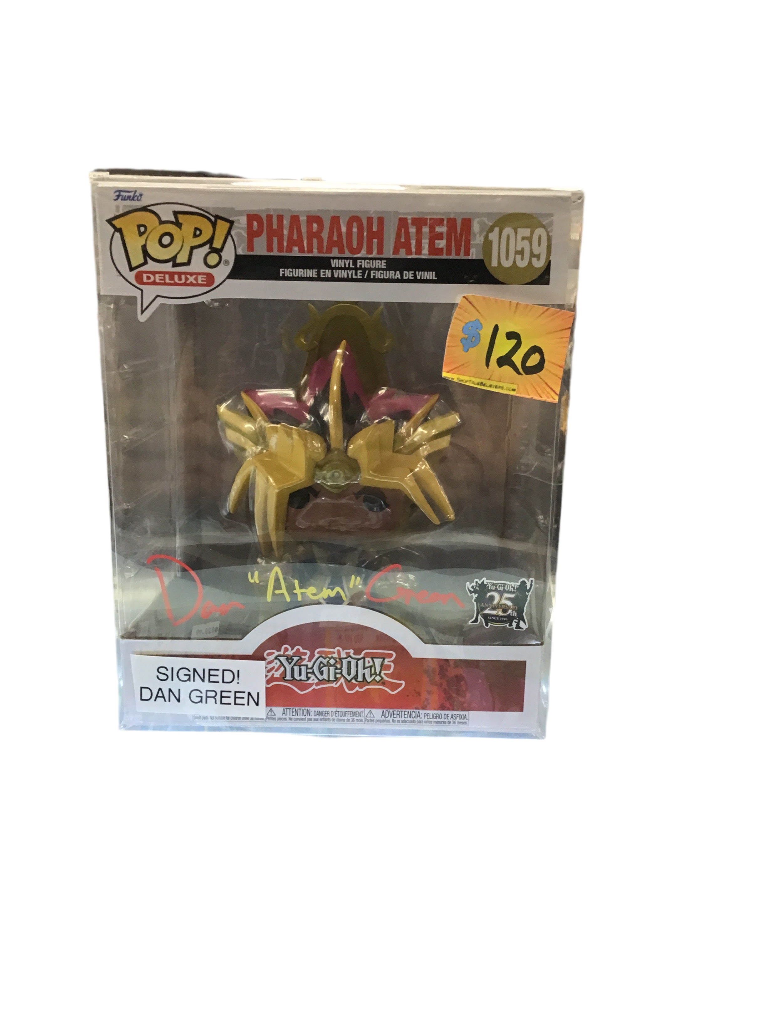 SIGNED Funko Pop! Yu-Gi-Oh! Pharaoh Atem #1059