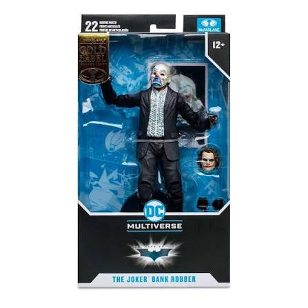 McFarlane Toys DC Multiverse The Dark Knight Trilogy The Joker Bank Robber Gold Label Collection Action Figure
