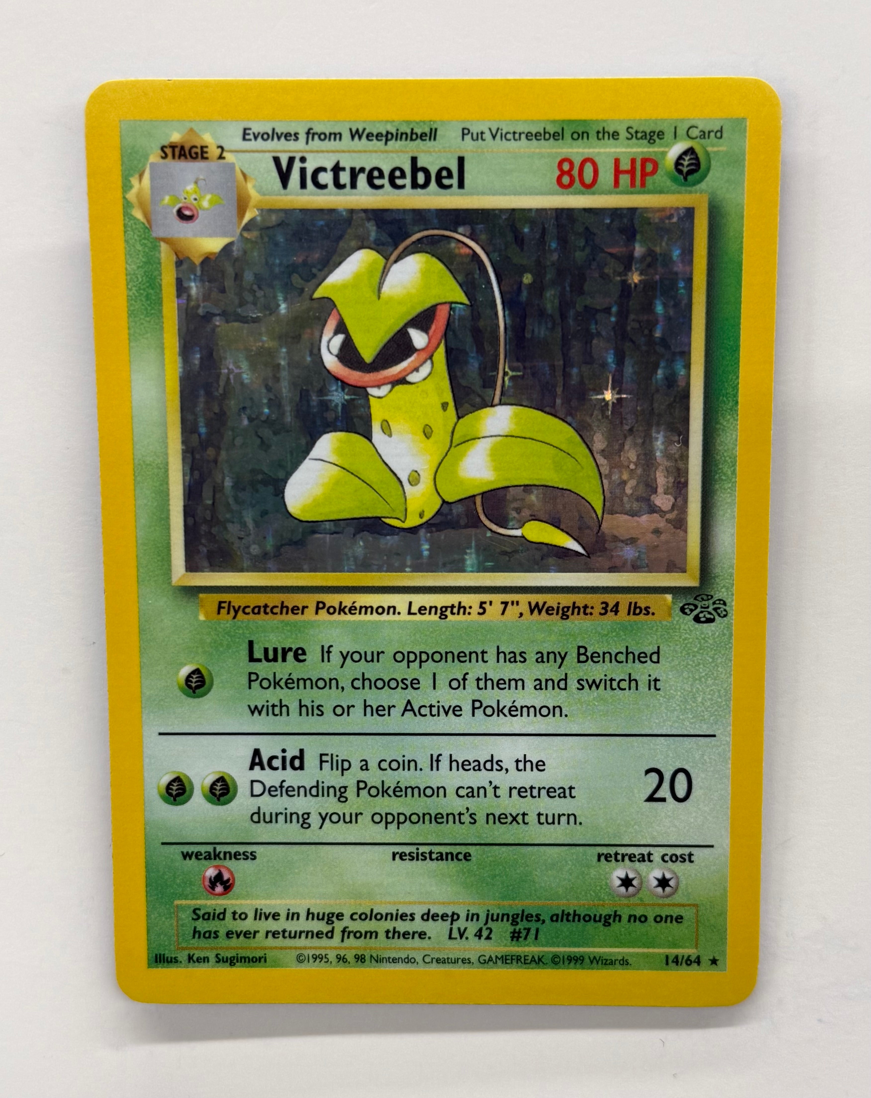 Pokémon TCG - Jungle Unlimited Victreebel Holo 14/64 NM