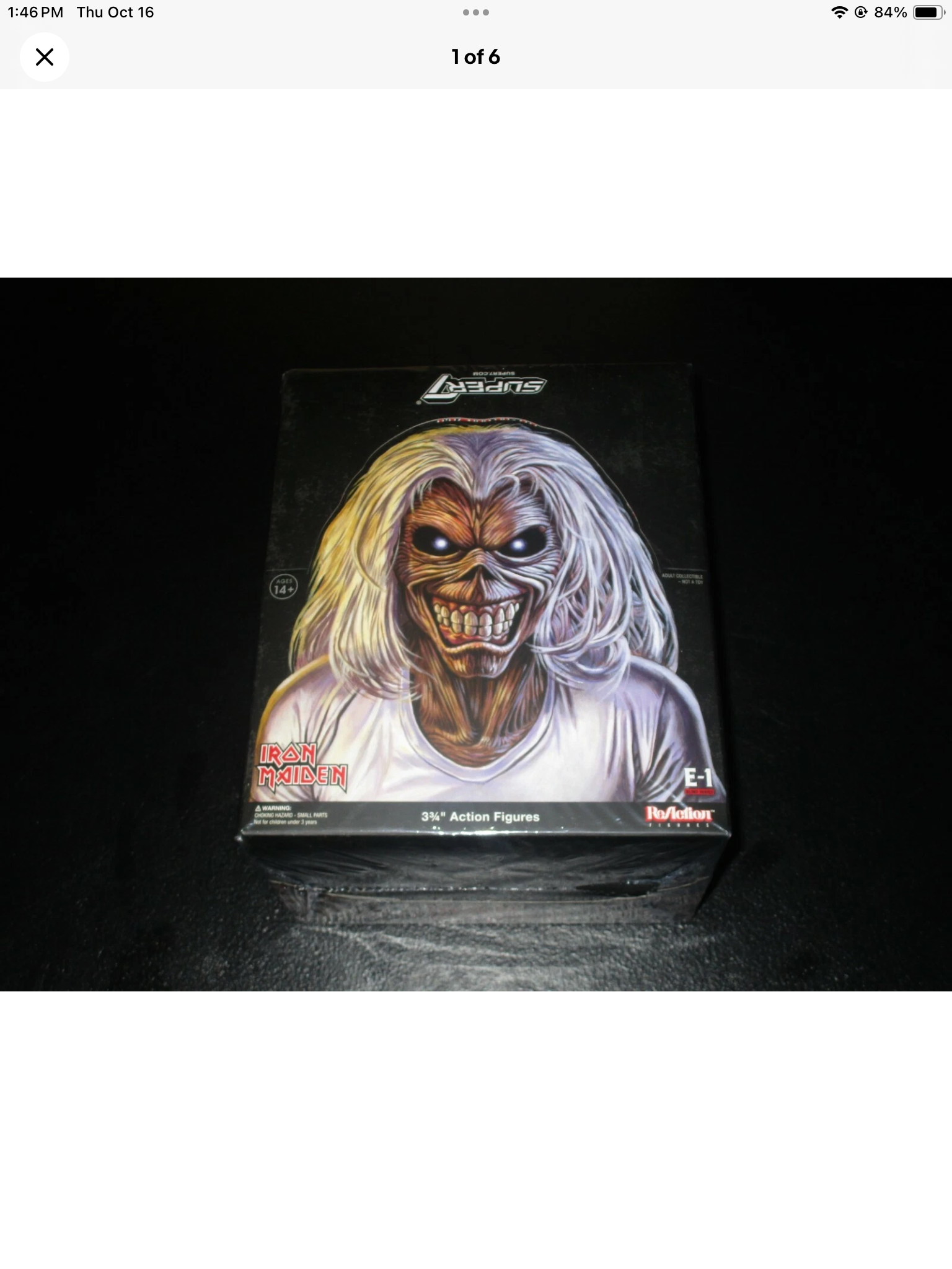 Super7 Iron Maiden Reaction 3.3 Inch Figure  Blind Box Case Of 12 Sealed