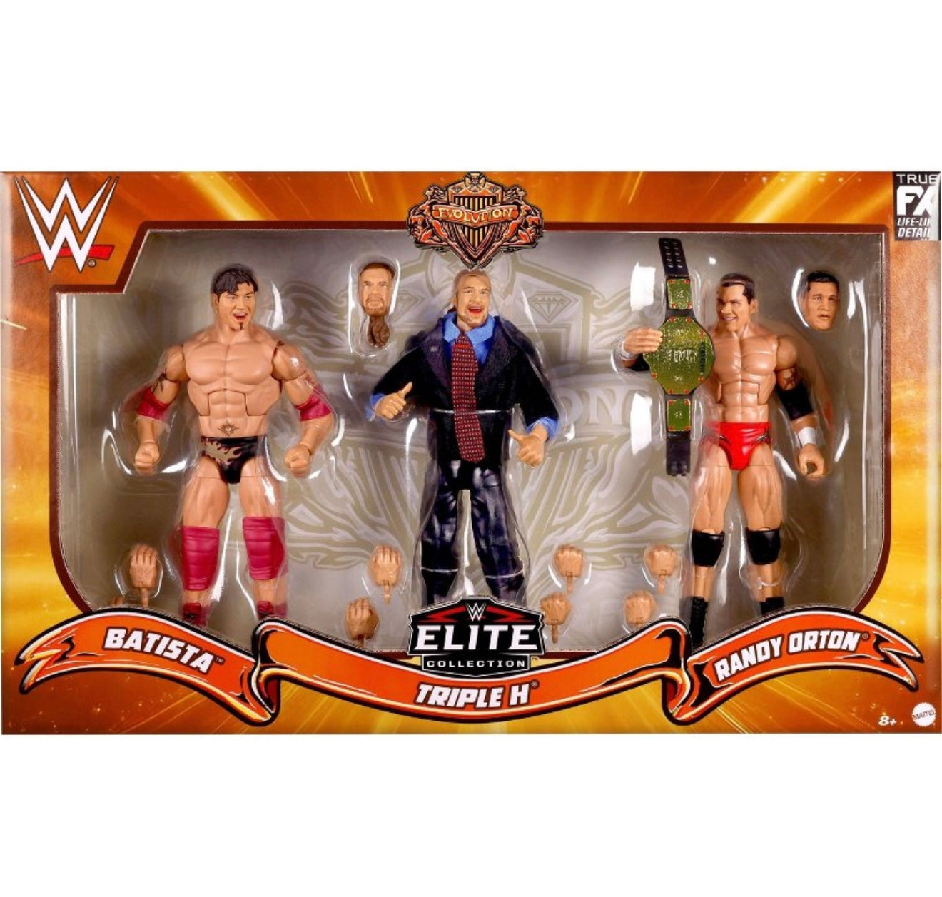 WWE Elite Collection Target Exclusive Evolution Action Figure 3-Pack