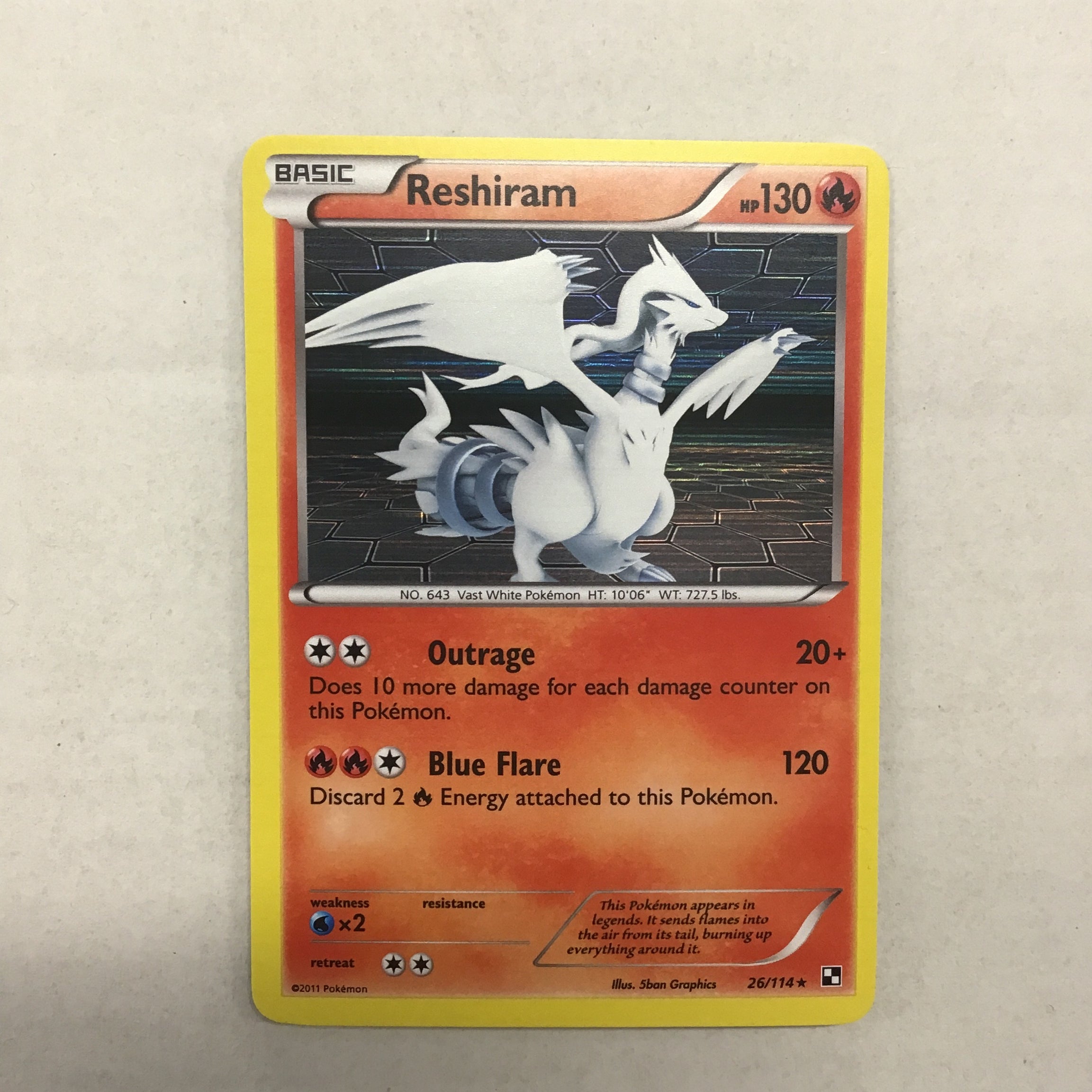 Pokémon TCG - Black and White Reshiram 26/114 NM