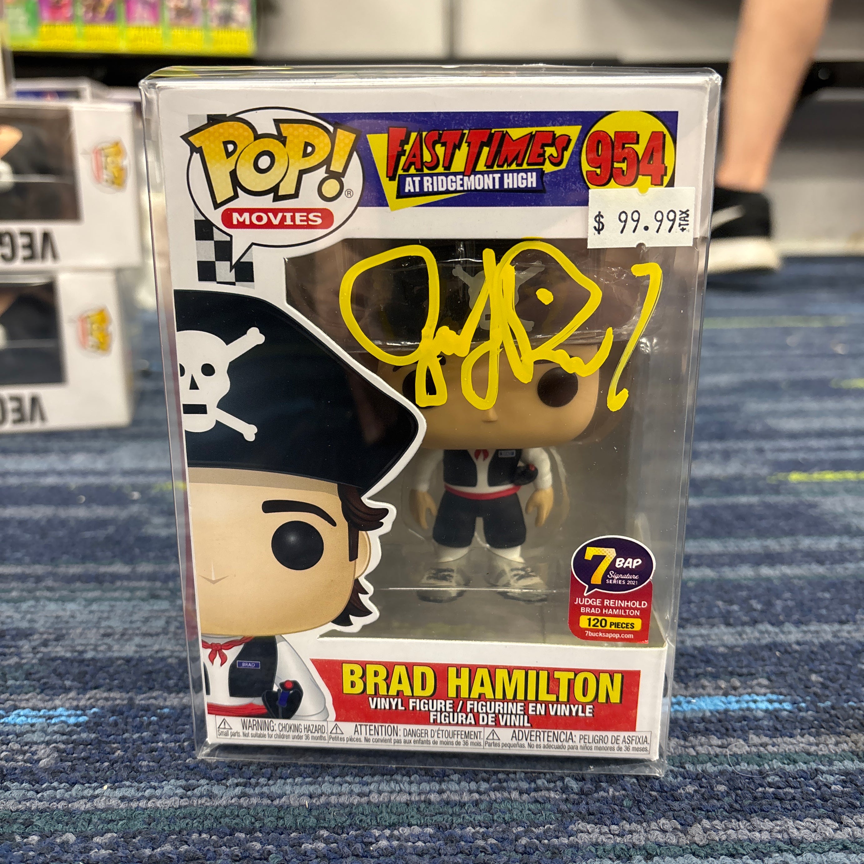 SIGNED Funko Pop! Movies Fast Times at Ridgemont High Brad Hamilton 7 BAP Signature Series 2021 #954