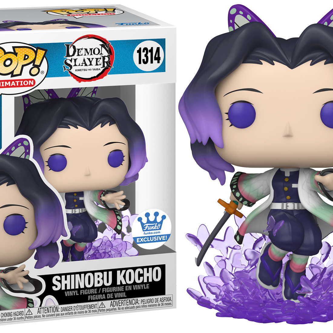 Funko Pop! Animation Demon Slayer Shinobu Kocho #1314 Funko Exclusive