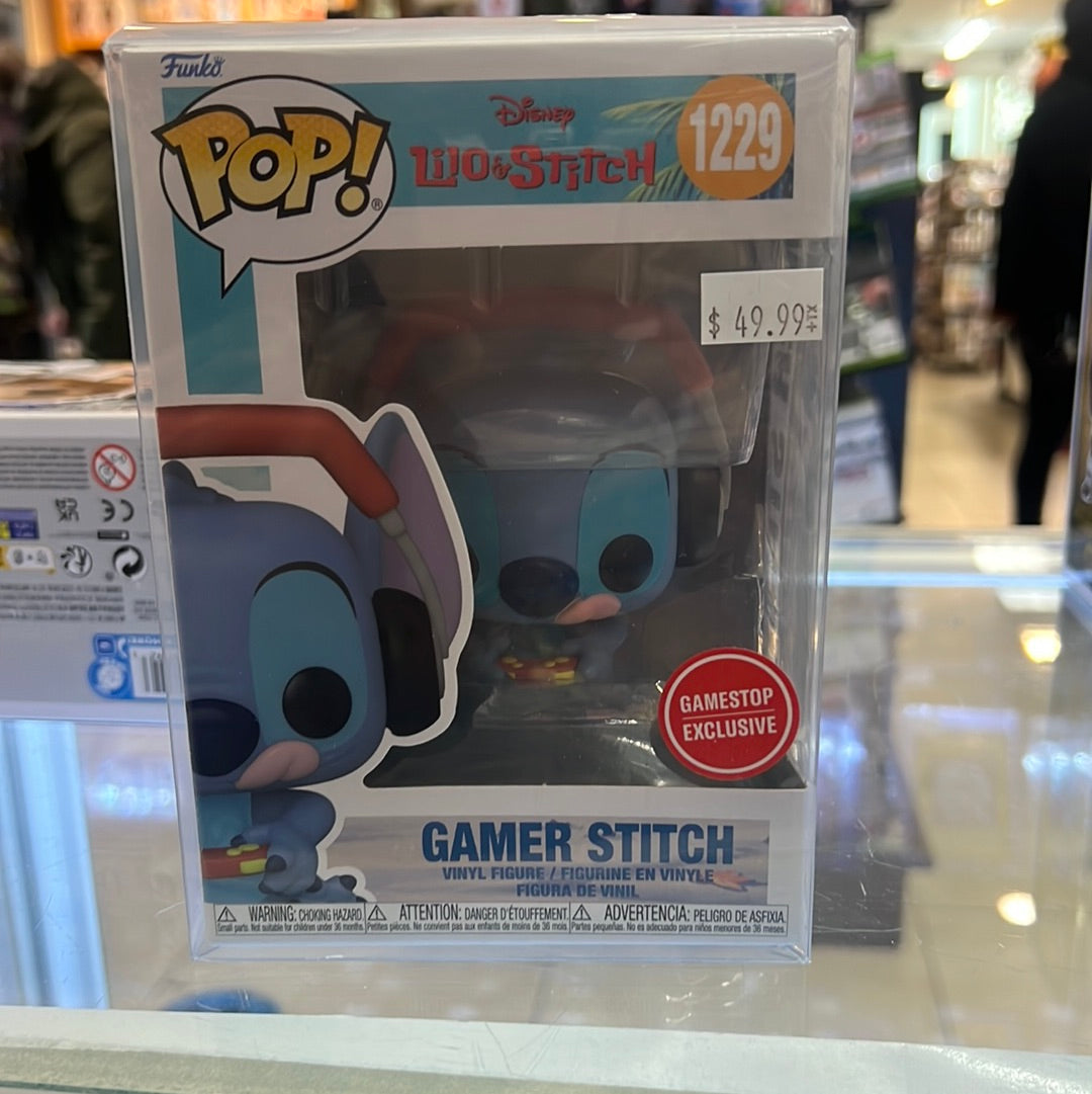 Funko POP! Disney Lilo & Stitch Gamer Stitch #1229 GameStop Exclusive ...