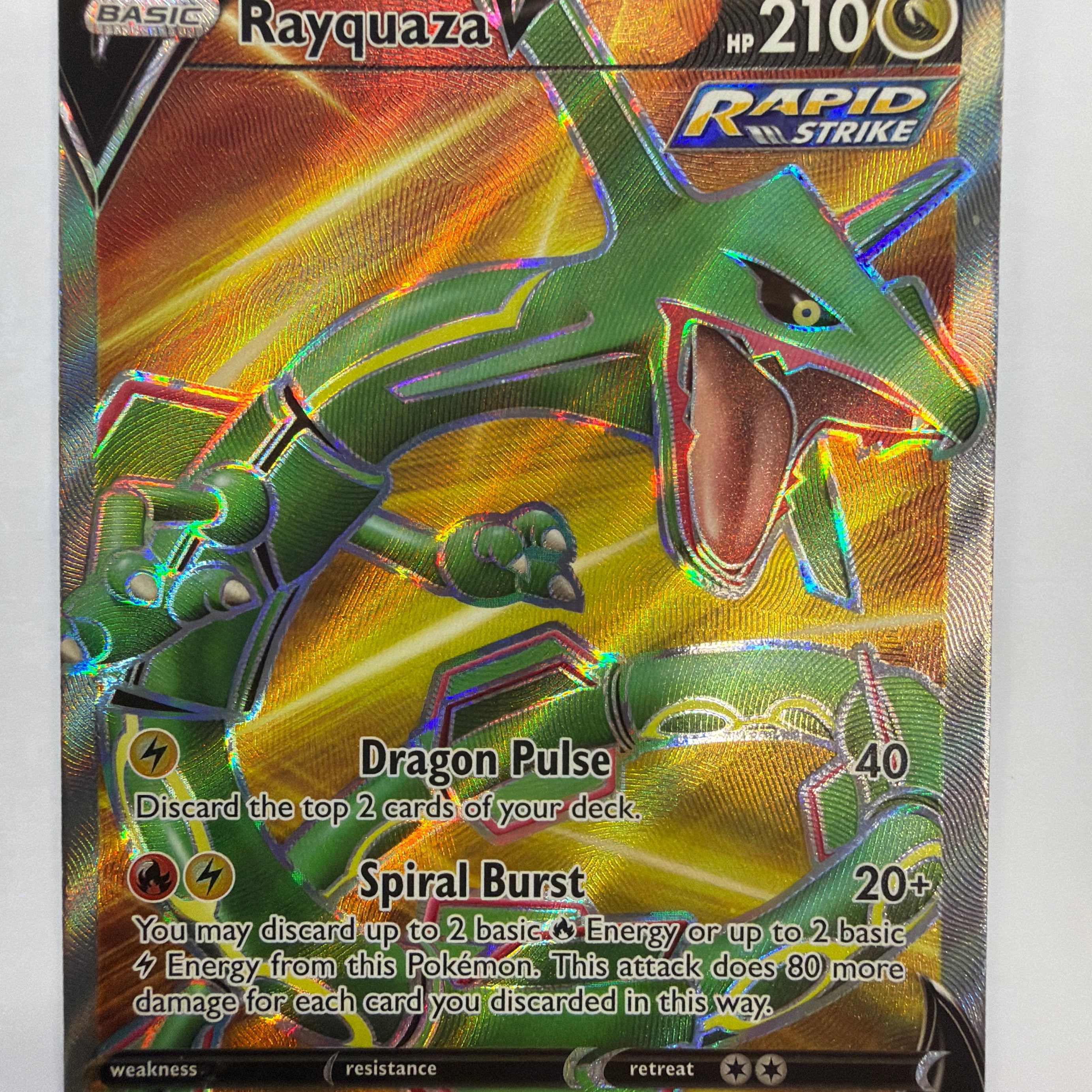 Pokémon TCG - Evolving Skies Rayquaza V 193/203 NM
