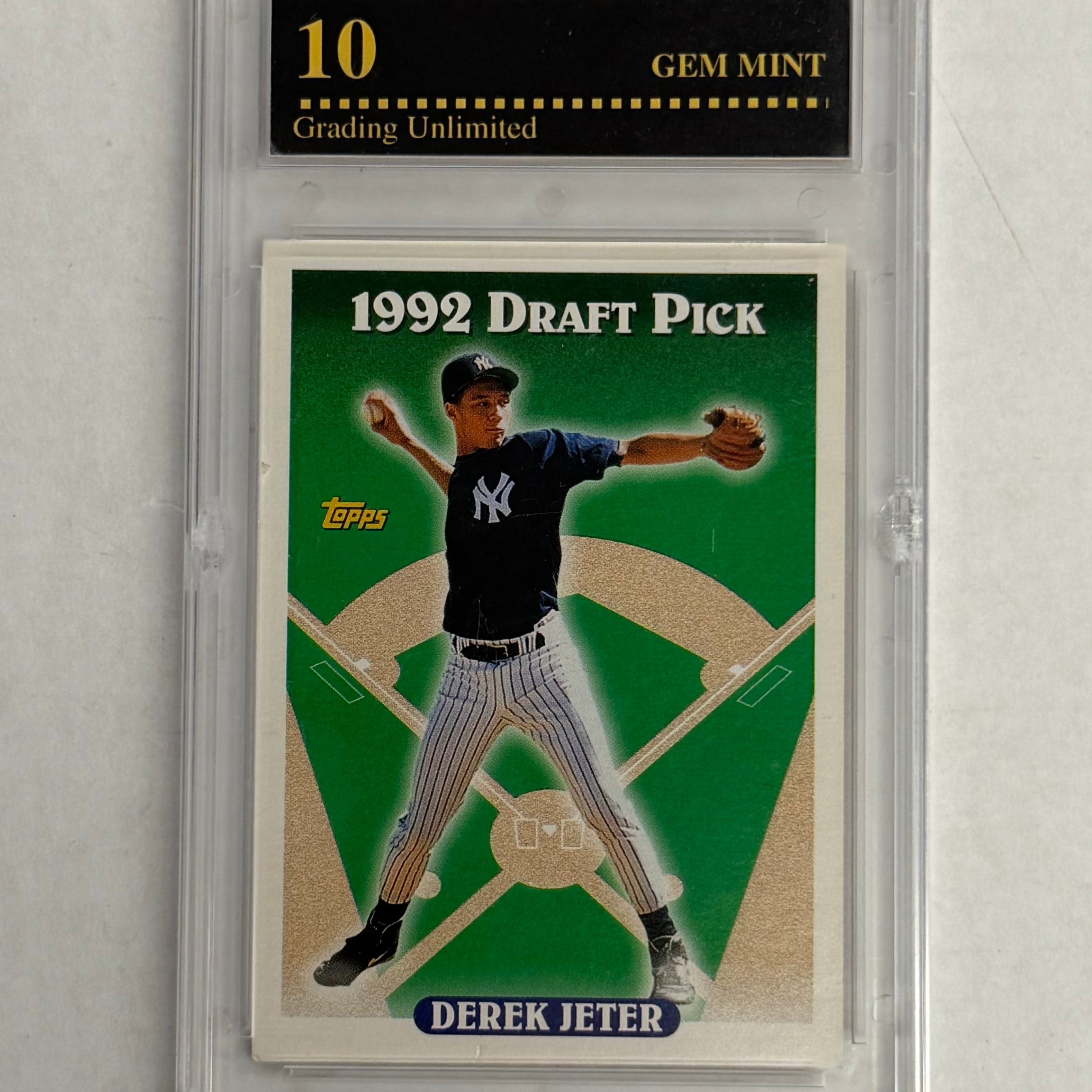 1993 Topps Grading Unlimited 10 GEM MINT Derek Jeter Rookie Card #98