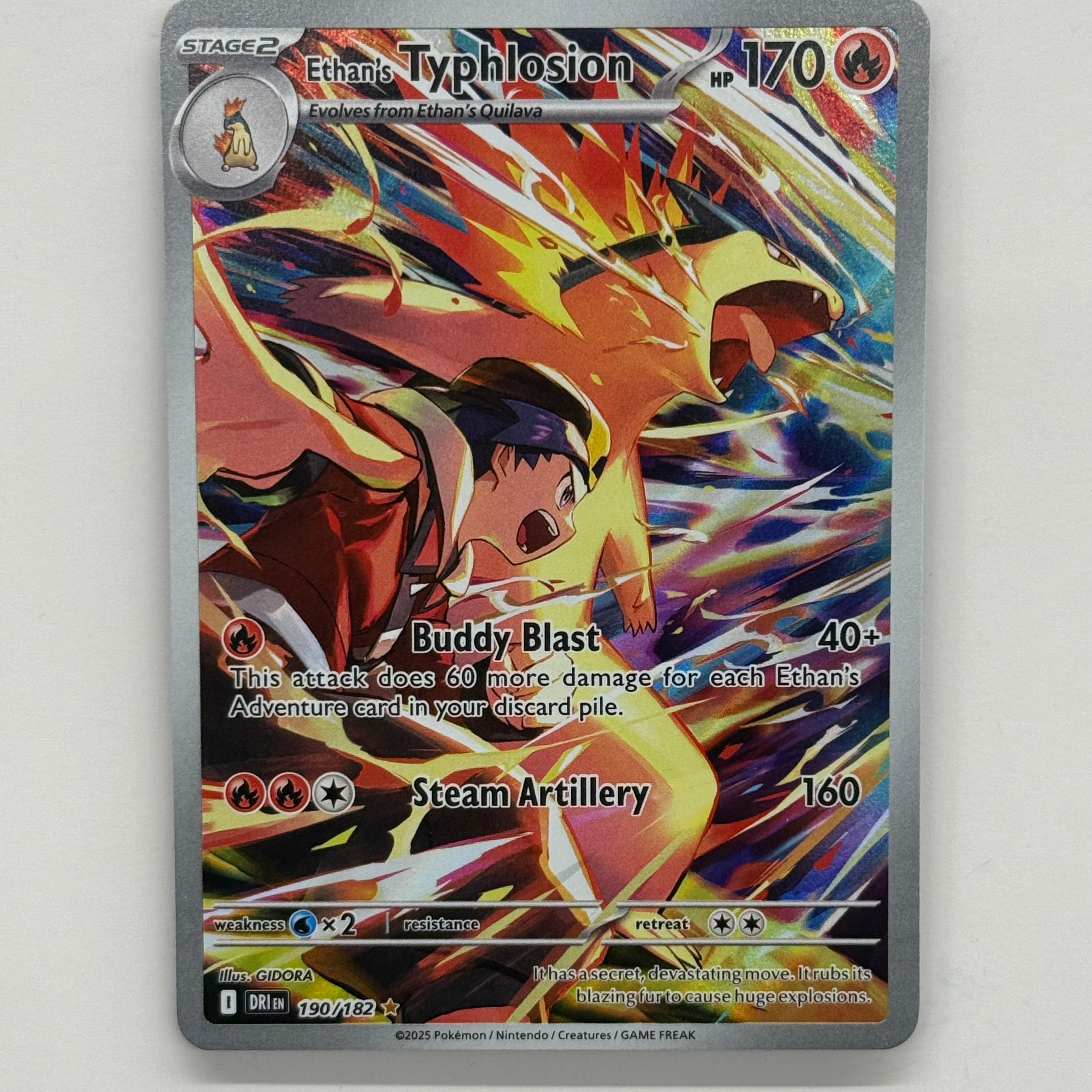 Pokémon TCG - Destined Rivals Ethan’s Typhlosion 190/182 NM